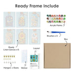 Load image into Gallery viewer, Floral Bottles Mini Paint by Numbers
