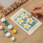 Load image into Gallery viewer, White Daffodil Mini Framed Paint by Numbers
