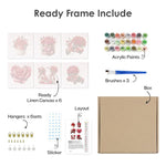 Load image into Gallery viewer, Vintage Rose Charm Mini Paint by Numbers
