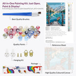 Load image into Gallery viewer, Blue Water Lake  Paint by Numbers
