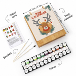 Load image into Gallery viewer, Christmas Reindeer Paint by Numbers Calendar
