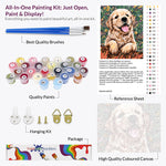 Load image into Gallery viewer, Cute Dog Puppy Paint by Numbers
