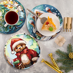 Load image into Gallery viewer, Festive Christmas Favorites 6-Piece Paint by Numbers Placemat
