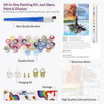Load image into Gallery viewer, Four Seasons_Tree_Paint_By_Numbers
