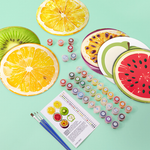 Load image into Gallery viewer, Fresh &amp; Fruity 6-Piece Paint by Numbers Placemat
