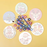 Load image into Gallery viewer, Merry Christmas Paint by Numbers Coasters

