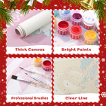 Load image into Gallery viewer, Playful Christmas Hanging Scroll Paint by Numbers Kit
