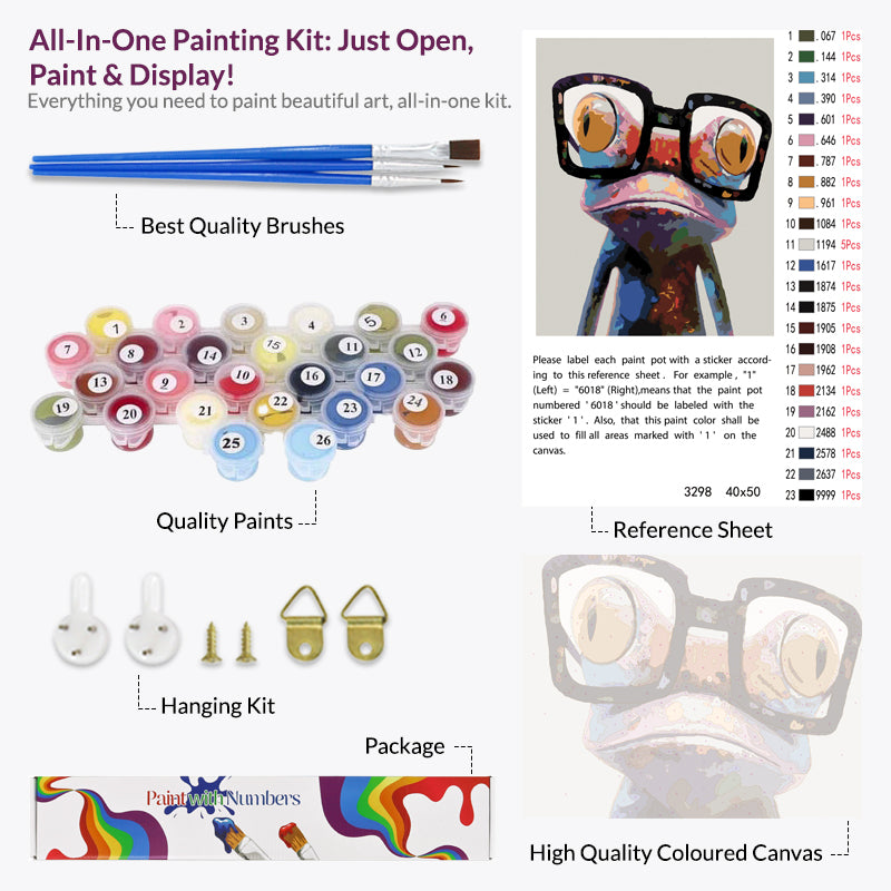 Pop Frog Paint By Numbers