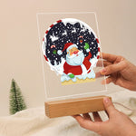 Load image into Gallery viewer, Santa’s Christmas Snow Globe LED Paint by Numbers
