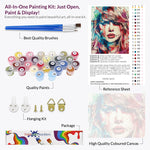 Load image into Gallery viewer, Taylor Swift Abstract Paint by Numbers
