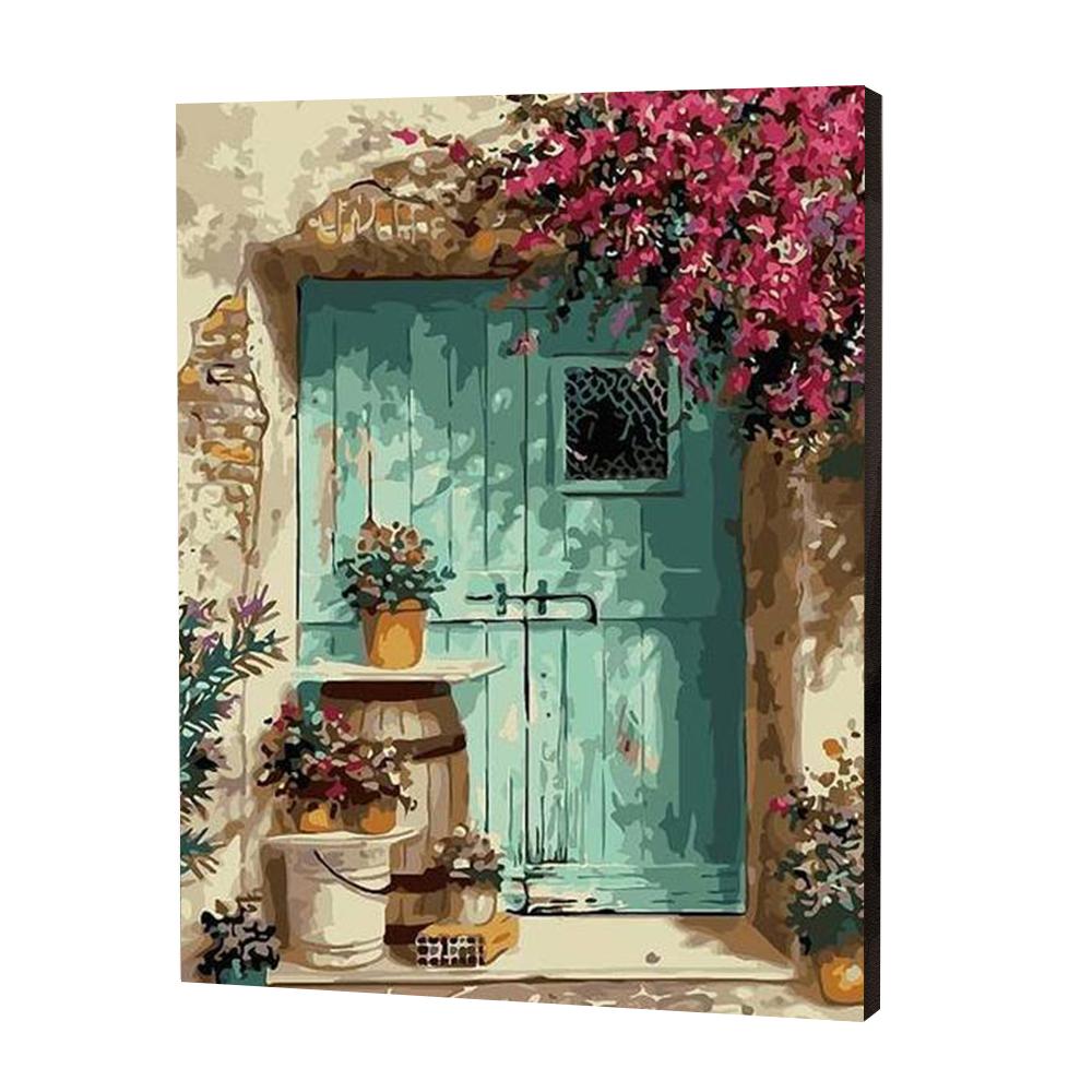 Flowery  Door , Paint by Numbers
