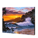Load image into Gallery viewer, Beach Evening, Paint By Numbers Beach
