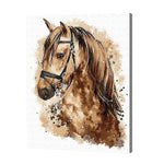 Load image into Gallery viewer, Brown Horse Paint By Number Kits
