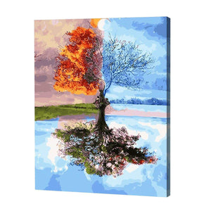 Four Seasons Tree, Paint By Number Kit