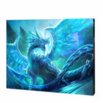 Load image into Gallery viewer, Ice Crystal Dragon Diamond Painting
