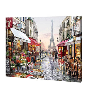 Rainy in Paris, Paint By Numbers