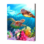 Load image into Gallery viewer, Turtle Family Diamond Painting
