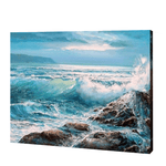 Load image into Gallery viewer, Waves Crashing , Paint By Numbers
