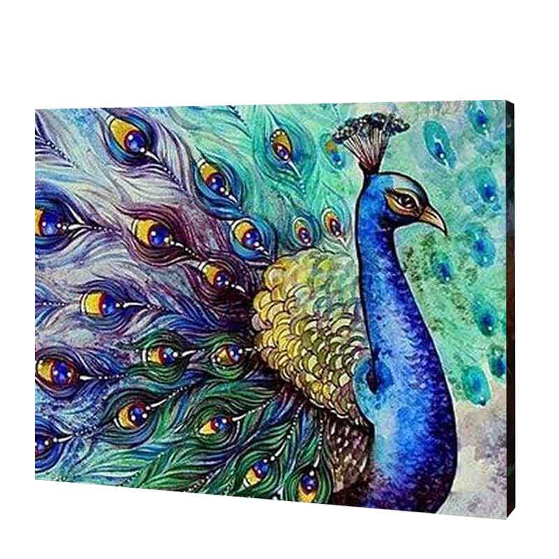 Azure Peacock Diamond Painting