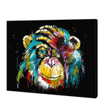 Load image into Gallery viewer, Abstract Monkey, Easy Paint By Numbers Kit
